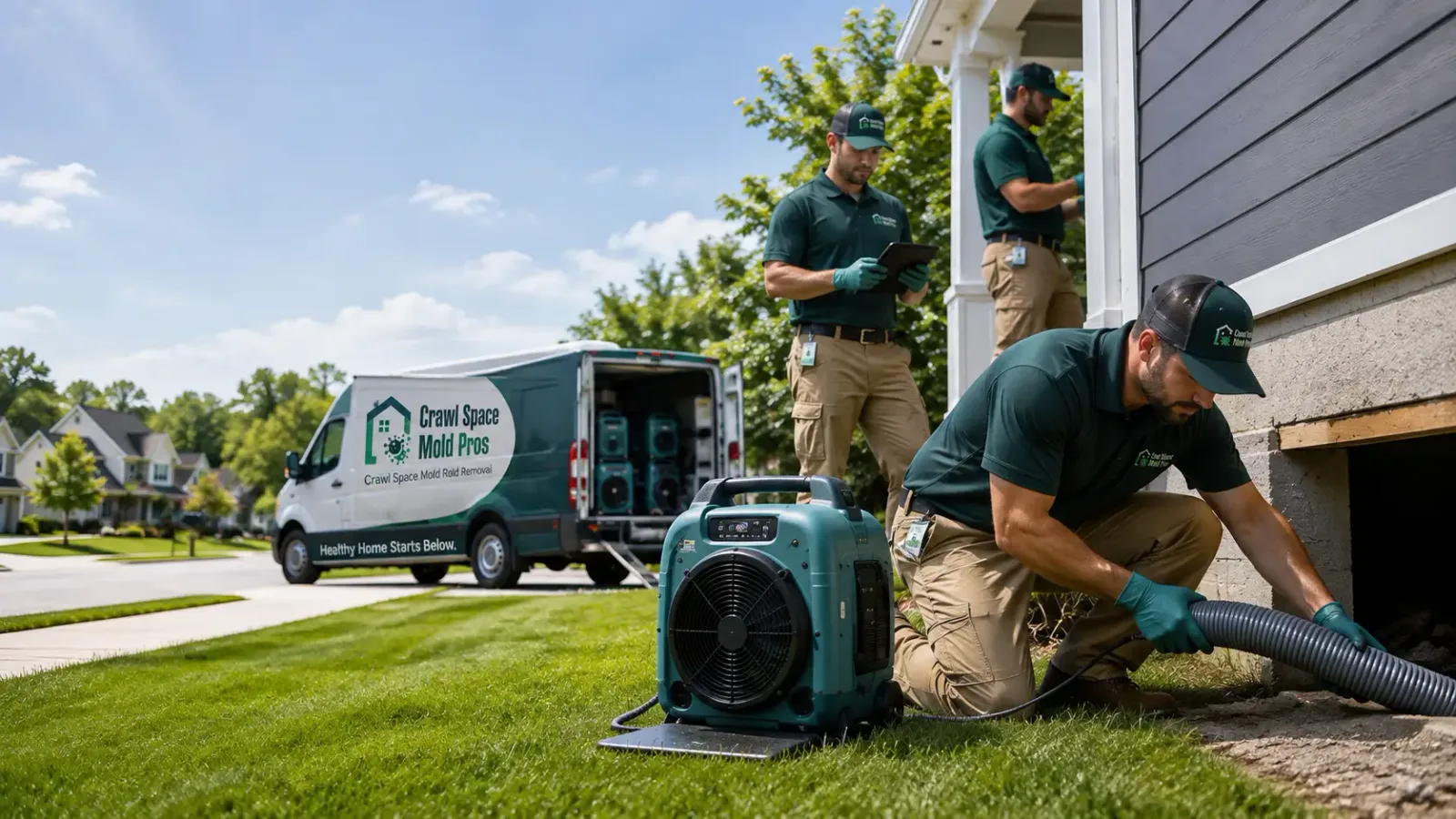 Crawl Space Mold Removal in Little Hocking, OH